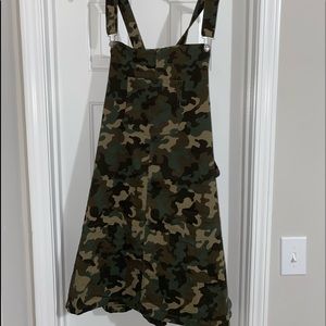 Camo overall dress